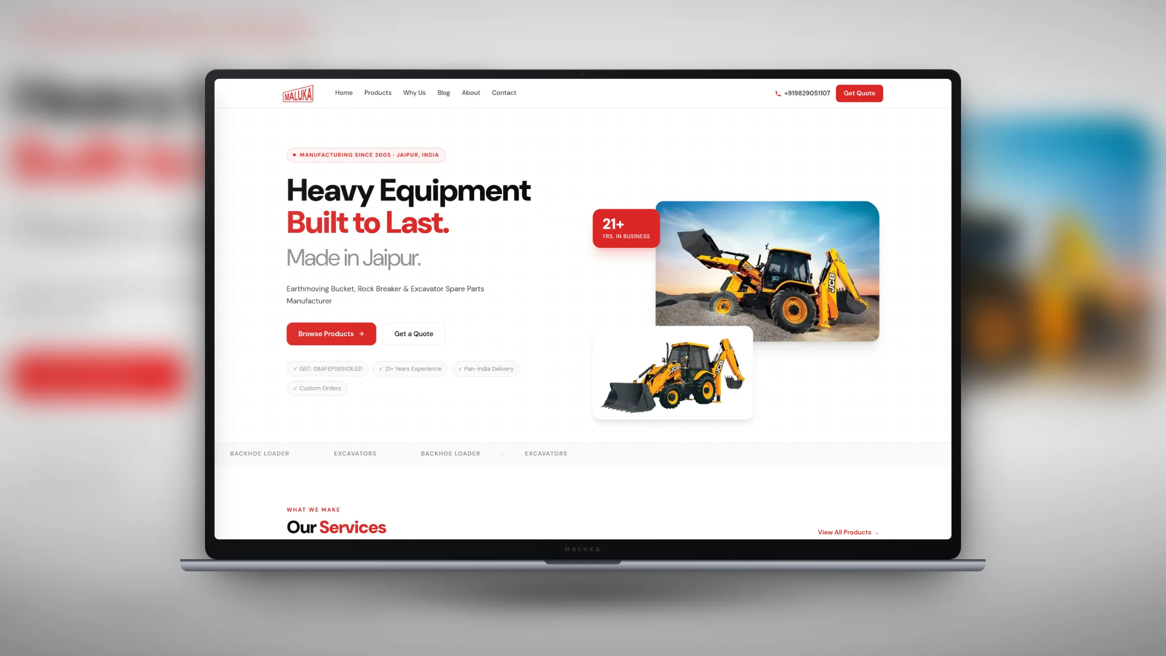 Maluka Earthmovers — CI4 Security Migration