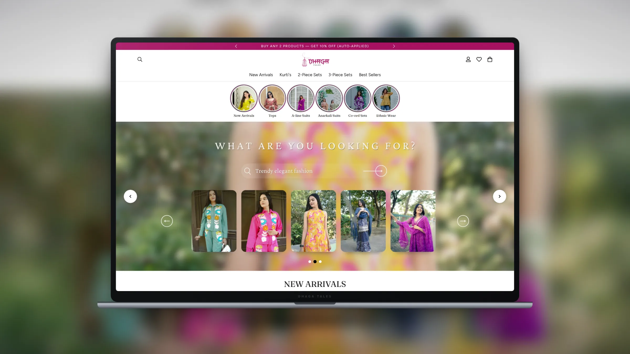 Dhaga Tales - Shopify Store for a Jaipur Ethnic Wear Brand
