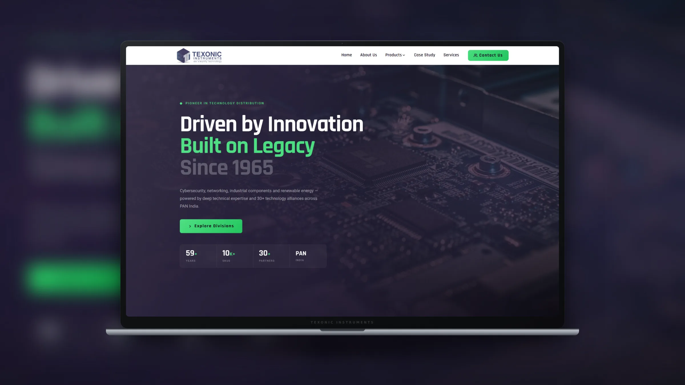 Texonic Instruments — B2B WordPress Site