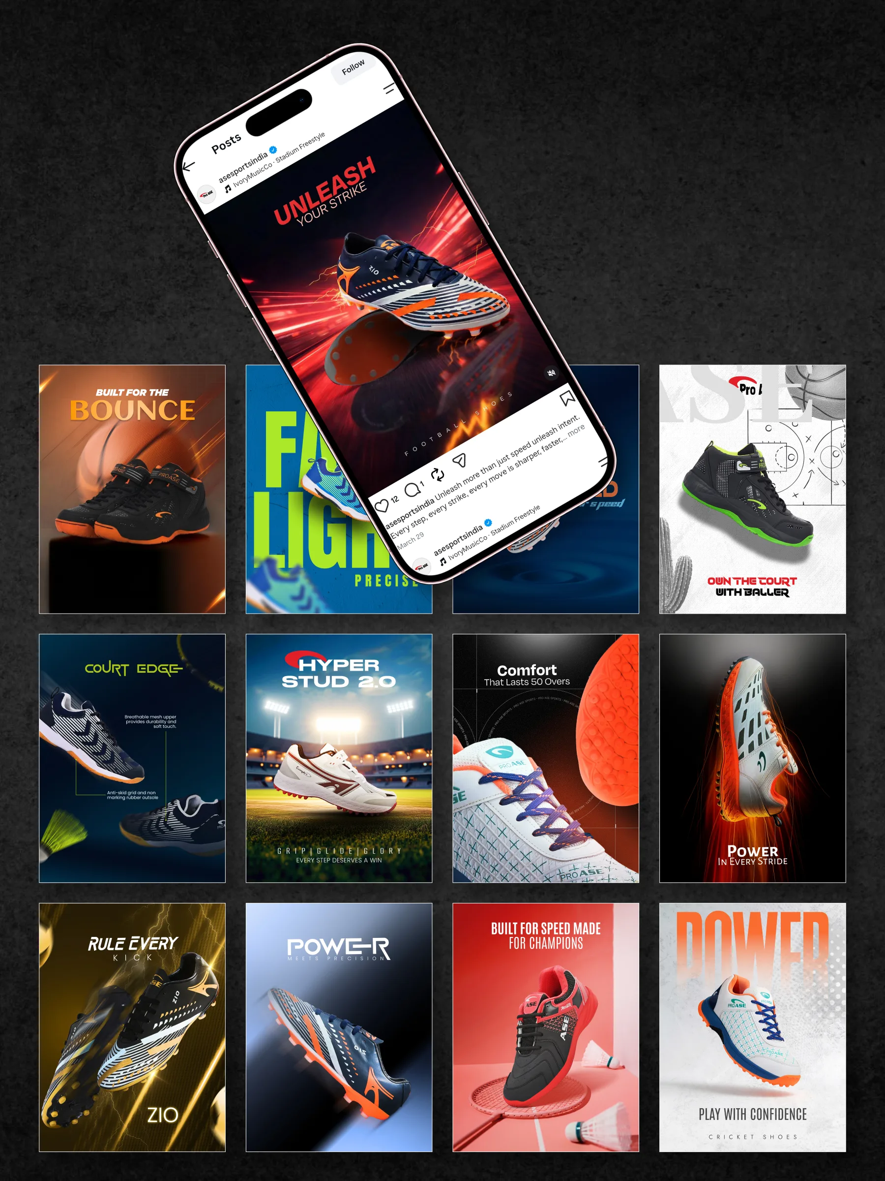 Pro Ase Sports — Shopify 2.0 Rebuild - Social Media 4