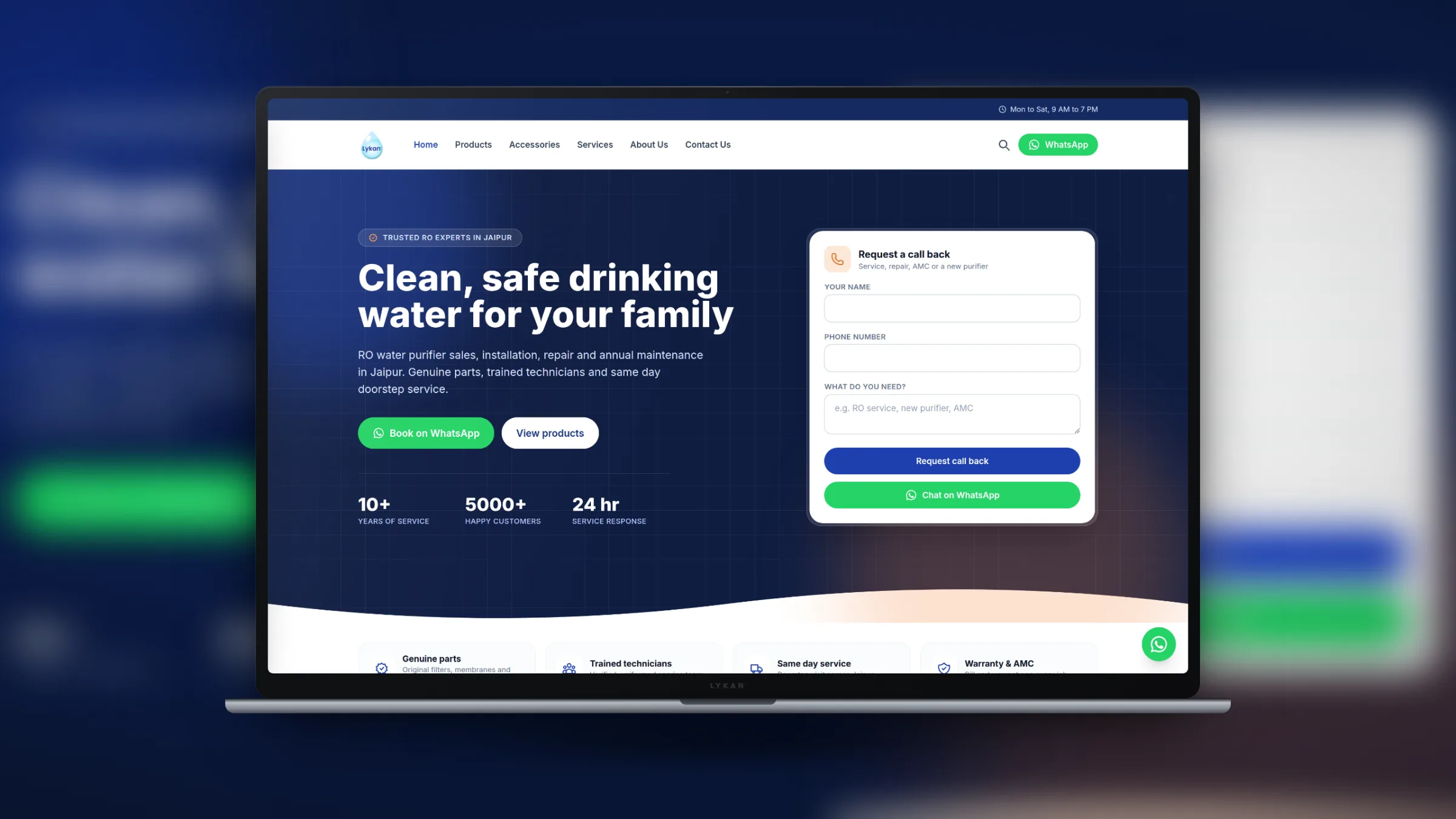 Lykan Water Solutions - RO Service Platform