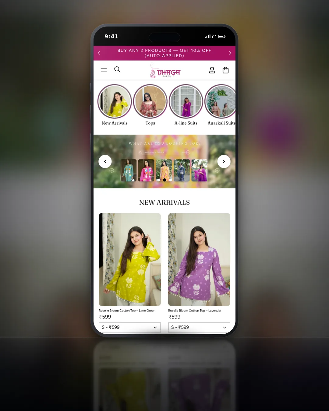 Dhaga Tales - Shopify Store for a Jaipur Ethnic Wear Brand