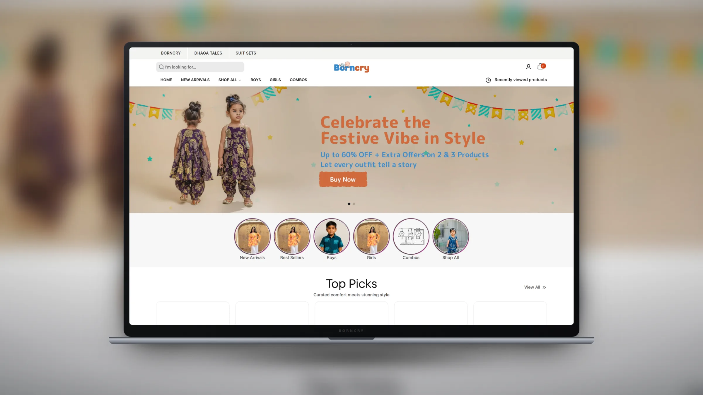 BornCry - Kidswear Shopify Store